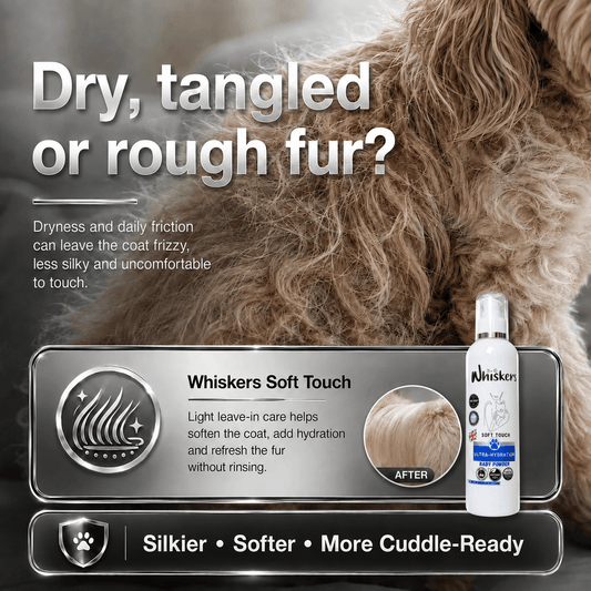 Whiskers Soft Touch Spray – Baby Powder for Dogs & Cats