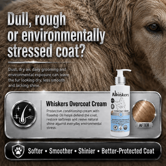 Whiskers Dogs & Cats Conditioner Over Coat Cream - Comfort 450 ML