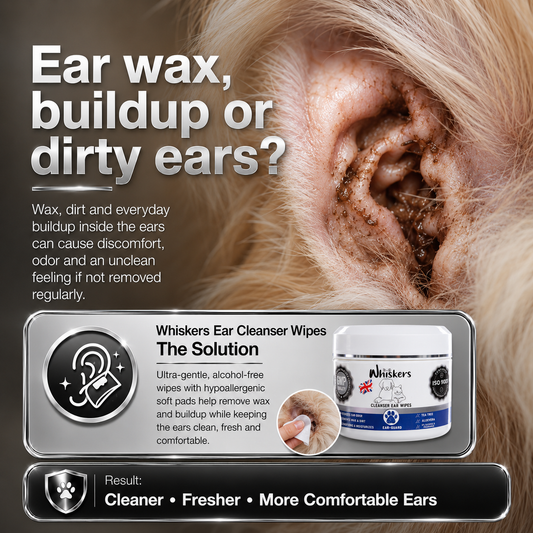 Whiskers Ear Cleanser Wipes for Dogs & Cats – product image 2