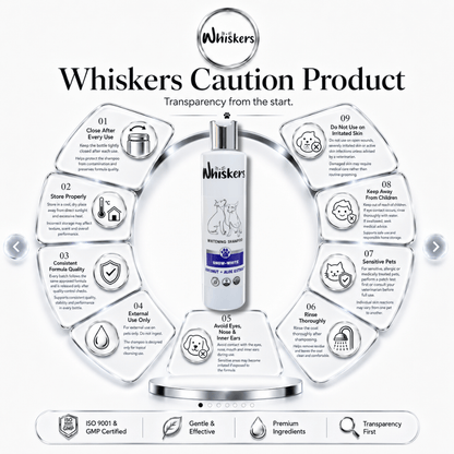 Whiskers Whitening Shampoo for Dogs & Cats