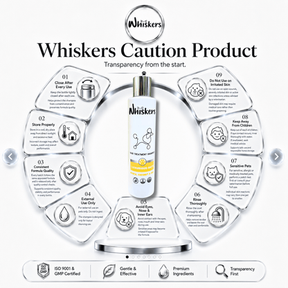 Whiskers Hair Treatment Shampoo for Dogs & Cats