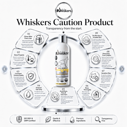 Whiskers King Size Pet Shampoo - Pumpkin & Honey Blend for Dogs & Cats