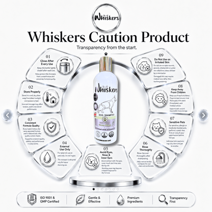 Whiskers King Size Pet Shampoo - Green Olives for Dogs & Cats