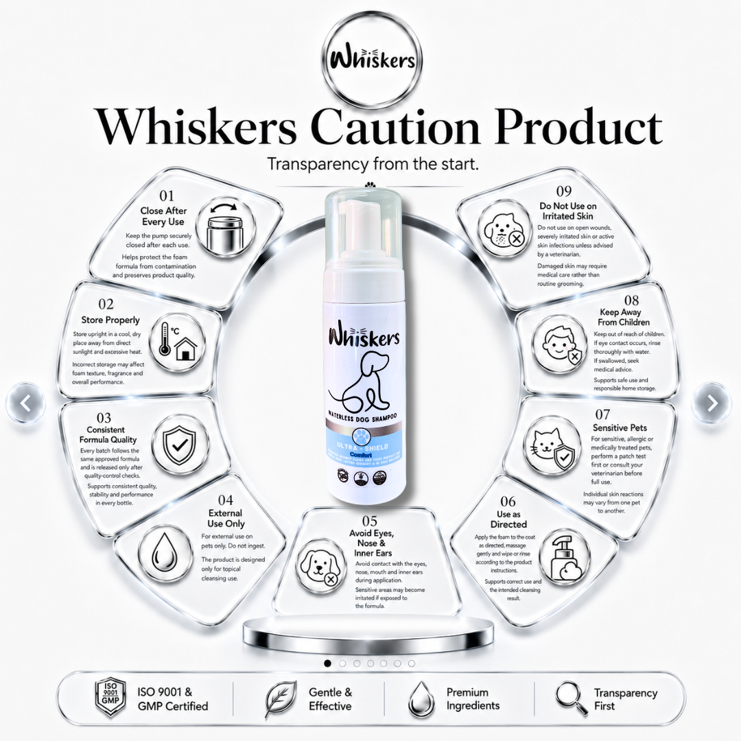 Whiskers Foam Shampoo – Comfort for Dogs & Cats – product image 4