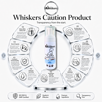 Whiskers Foam Shampoo – Comfort for Dogs & Cats – product image 4