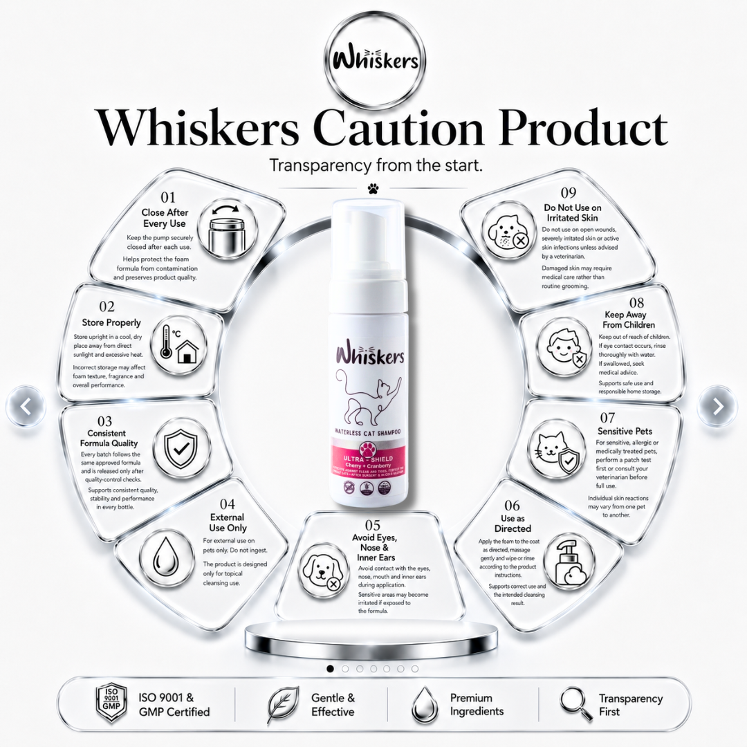 Whiskers Foam Shampoo – Cherry + Cranberry for Dogs & Cats – product image 4