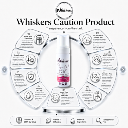 Whiskers Foam Shampoo – Cherry + Cranberry for Dogs & Cats – product image 4