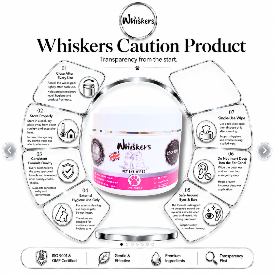 Whiskers Eye Wipes – Tear Stain Care for Dogs & Cats – product image 4