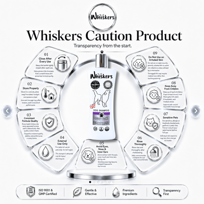 Whiskers Pet Shampoo – Fig + White Orchid for Dogs & Cats