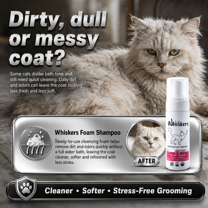 Whiskers Foam Shampoo – Cherry + Cranberry for Dogs & Cats – product image 2