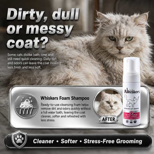 Whiskers Foam Shampoo – Cherry + Cranberry for Dogs & Cats – product image 2