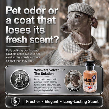 Whiskers Luxury Pet Cologne – Velvet Furr for Dogs & Cats