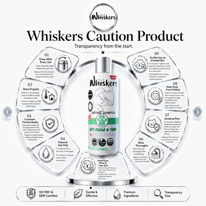 Whiskers Anti Fleas & Ticks Shampoo for Dogs & Cats 450 ML – product image 4