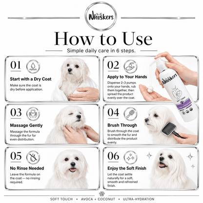 Whiskers Soft Touch Spray – Avoca &amp; Coconut for Dogs &amp; Cats for Dogs & Cats
