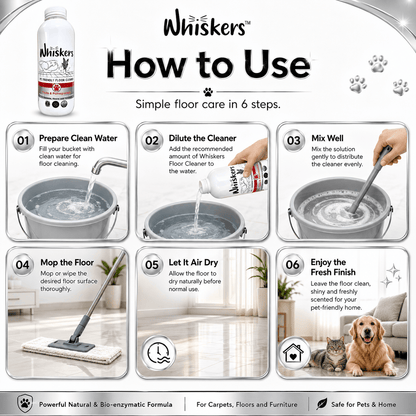 Whiskers Pet Friendly Floor Cleaner – Lime Citrus Fresh for Homes with Dogs & Cats