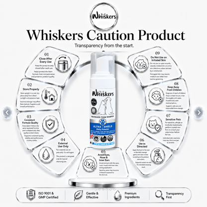 Whiskers Foam Shampoo – Baby Powder for Dogs & Cats – product image 4