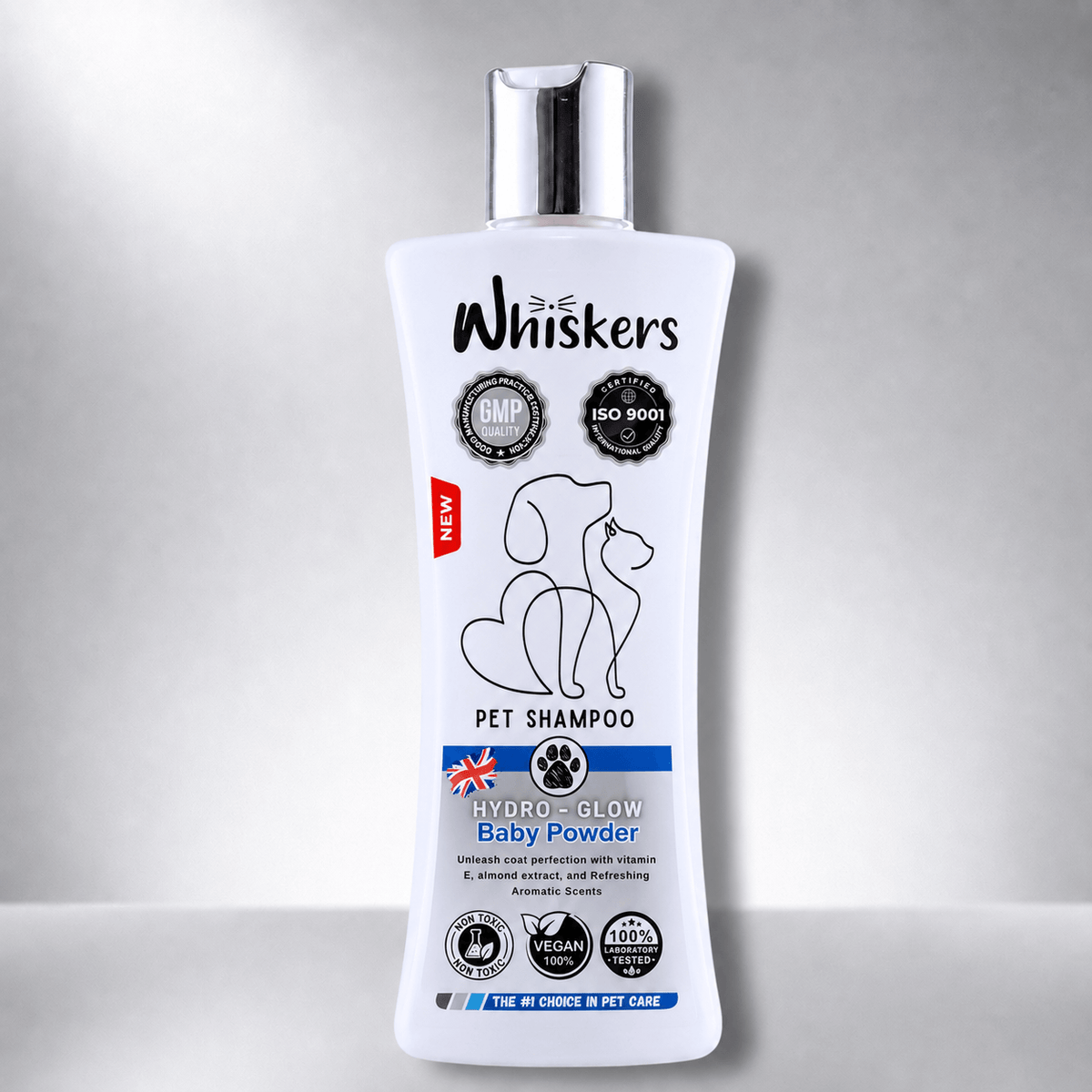 Whiskers Pet Shampoo – Baby Powder for Dogs & Cats