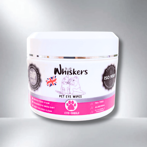 Whiskers Eye Wipes – Tear Stain Care for Dogs & Cats