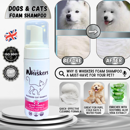 Whiskers Cat Foam Shampoo/  Cherry + Cranberry