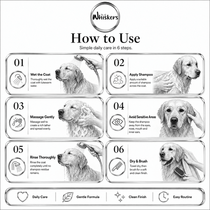 Whiskers Anti Fleas & Ticks Shampoo for Dogs & Cats – product image 3