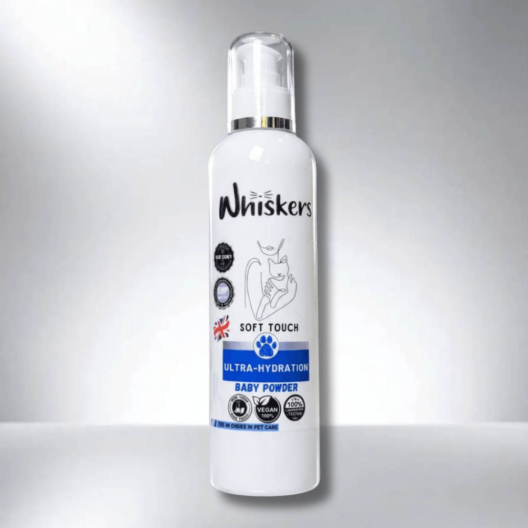 Whiskers Soft Touch Spray – Baby Powder for Dogs & Cats