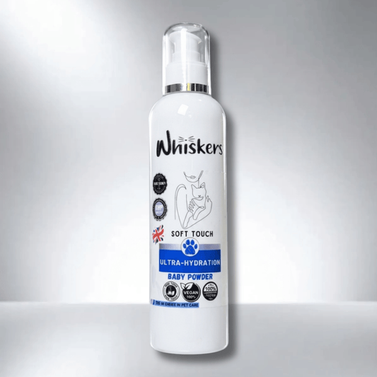 Whiskers Soft Touch Spray – Baby Powder for Dogs & Cats